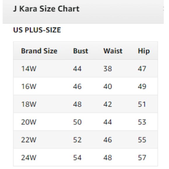 J Kara Women's Plus Size 3/4 Sleeve with Scallop Beaded Pop Over Gown - Picture 3 of 4